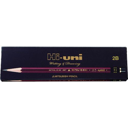 ■uni ハイユニK紙箱鉛筆2B(12本入)〔品番:HUKN2B〕【1433813:0】[送料別途見積り][掲外取寄][店頭受取不可]