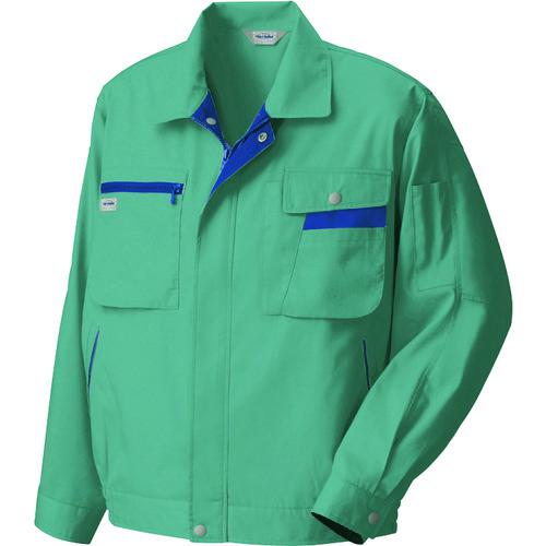 ■アイトス 長袖サマーブルゾン ターコイズ×ネイビー BLL〔品番:5320027BLL〕【1434314:0】[送料別途見積り][掲外取寄][店頭受取不可]