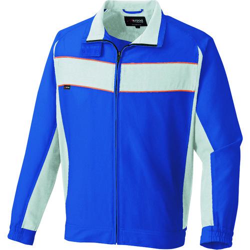 ■アイトス 長袖ブルゾン(男女兼用) ロイヤルブルー×ライトグレー 4L〔品番:36300164L〕【1434370:0】[送料別途見積り][掲外取寄][店頭受取不可](4)