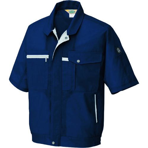 ■アイトス 半袖ブルゾン(男女兼用) ネイビー M〔品番:5361008M〕【1435965:0】[送料別途見積り][掲外取寄][店頭受取不可](4)