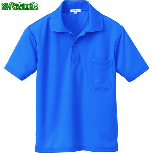 ■アイトス 吸汗速乾(クールコンフォート)半袖ポロシャツ(男女兼用) ロイヤルブルー 3L〔品番:105790063L〕【1436372:0】[送料別途見積り][掲外取寄][店頭受取不可]