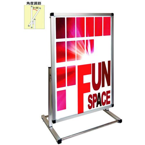 ■TOKISEI フロアバリウススタンドI型アクリルタイプ B2縦ロウ〔品番:FVAIACB2TL〕【1438788:0】[送料別..