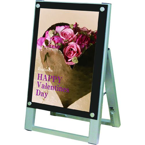 ■TOKISEI ポスター用スタンド看板 A3縦片面ブラック〔品番:PSSKA3TKB〕【1438815:0】[送料別途見積り][法人・事業所限定][外直送][店頭受取不可]