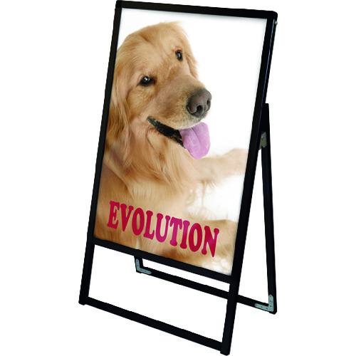 ■TOKISEI ブラックバリウススタンド看板 アクリルタイプ B2片面〔品番:BVASKACB2K〕【1440403:0】[店頭受取不可]