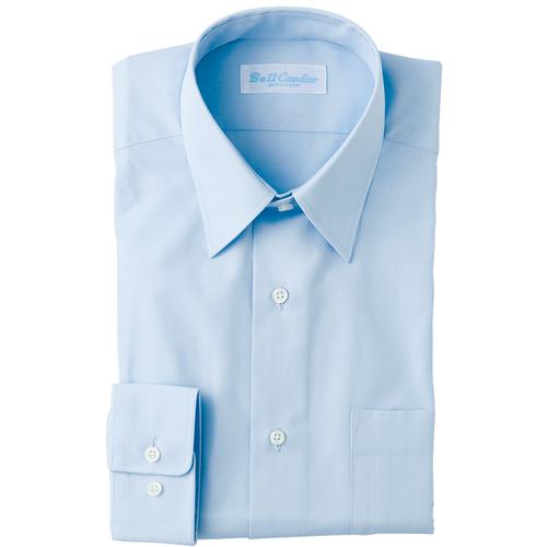 ■アイトス 長袖カッターシャツ サックス 78-41〔品番:4310377841〕【1441171:0】[送料別途見積り][掲外取寄][店頭受取不可]