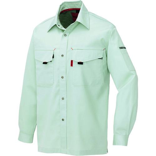 ■アイトス 長袖シャツ(薄地)(男女兼用) シルバーグレー S〔品番:5535004S〕【1444095:0】[送料別途見積り][掲外取寄][店頭受取不可]