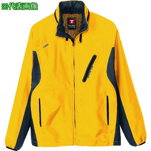 ■アイトス フードインジャケット(男女兼用) イエロー×ブラック 3L〔品番:103011193L〕【1447028:0】[送料別途見積り][掲外取寄][店頭受取不可](4)