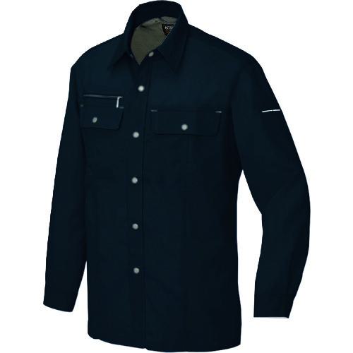 ■アイトス 長袖シャツ(男女兼用)(薄地) ブラック 6L〔品番:55650106L〕【1448882:0】[送料別途見積り][掲外取寄][店頭受取不可]