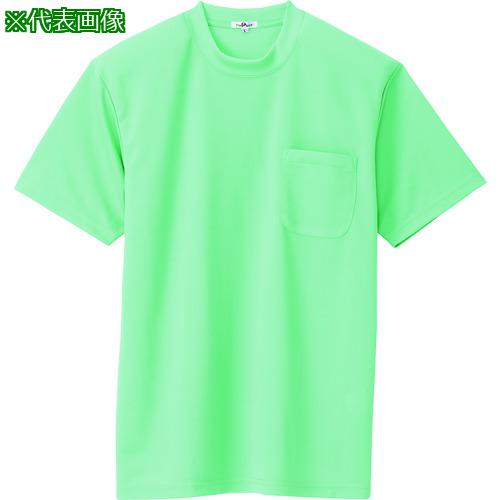 ■アイトス 吸汗速乾(クールコンフォート)半袖Tシャツ(ポケット付)(男女兼用) ミントグリーン 5L〔品番:105760055L〕【1448996:0】[送料別途見積り][掲外取寄][店頭受取不可]