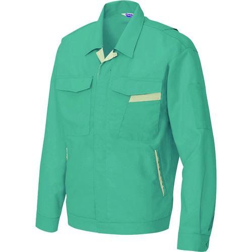 ■アイトス 長袖サマージャンパー(男女兼用) ターコイズ×アースグリーン 5L〔品番:9610275L〕【1450098:0】[送料別途見積り][掲外取寄][店頭受取不可]