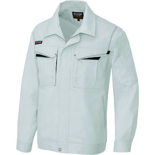 ■アイトス 長袖サマーブルゾン(男女兼用) シルバーグレー×ブラック 3L〔品番:55500033L〕【1450209:0】[送料別途見積り][掲外取寄][店頭受取不可]