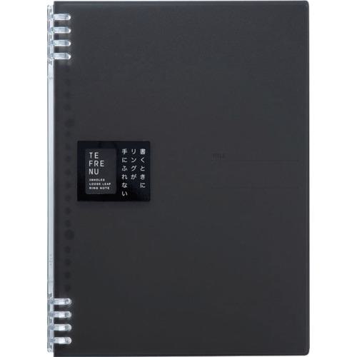 ■KING JIM リングノ-ト テフレ-ヌ B5 黒〔品番:9855TTEBK〕【1452867:0】[送料別途見積り][掲外取寄][店頭受取不可]