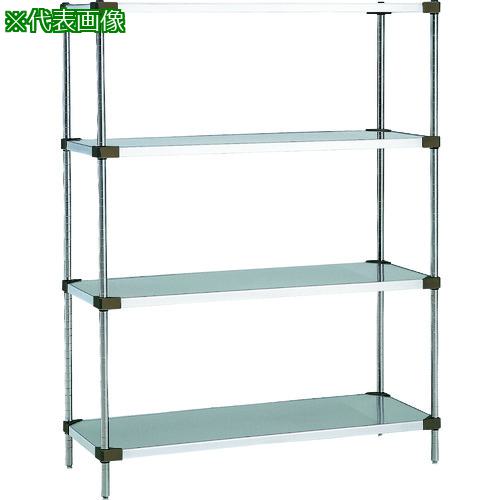 ■ERECTA スーパーシリーズ・サイドアップシェルフ LU1220 間口1212mm×奥行613mm×高さ1384mm DB付 4段〔..