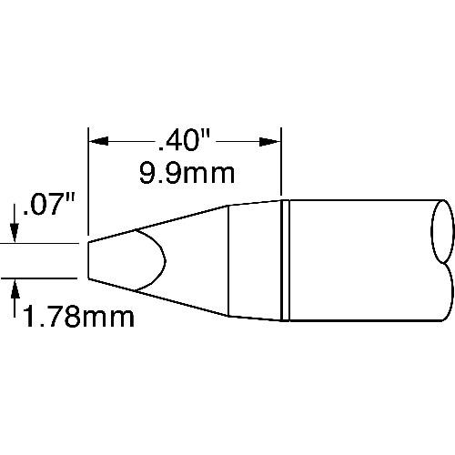 ■メトカル Metcal MFR-1160・SP-200シリーズ チップカートリッジ〔品番:SSC737A〕【1459195:0】[送料別途見積り][掲外取寄][店頭受取不可](4)
