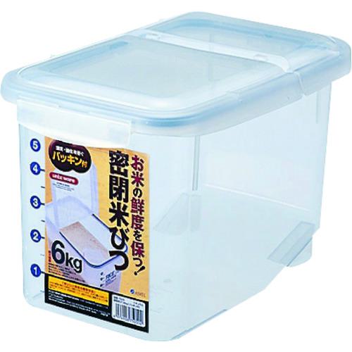 ■unix 密閉米びつ6KG《24個入》〔品番:750502〕【1466967×24:0】[送料別途見積り][掲外取寄][店頭受取..