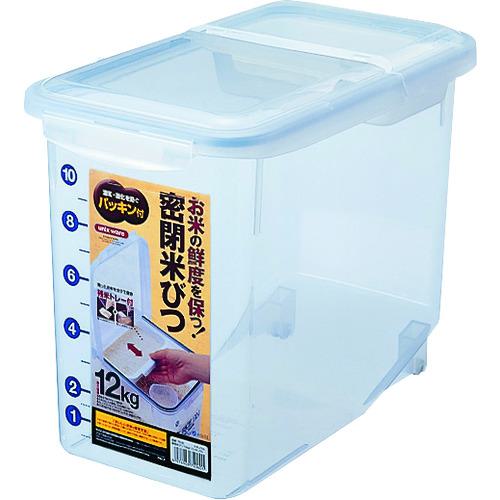 ■unix 密閉米びつ12KG《16個入》〔品番:750601〕【1466977×16:0】[送料別途見積り][掲外取寄][店頭受取..