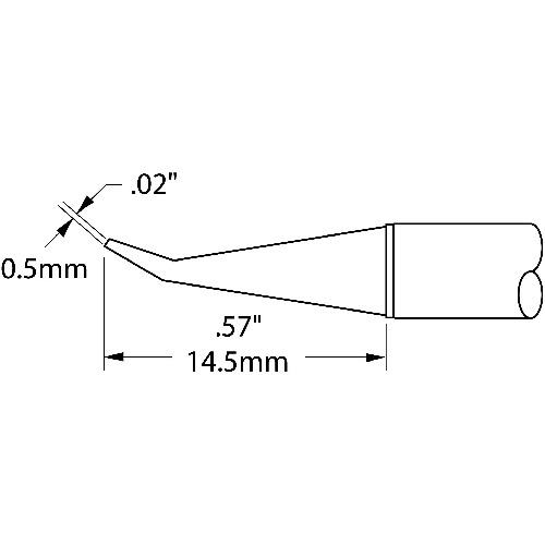 ■メトカル Metcal MXシリーズ チップカートリッジ〔品番:STTC144〕【1473909:0】[送料別途見積り][掲外..