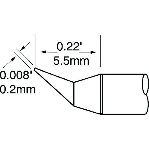 ■メトカル Metcal MXシリーズ 微細 チップカートリッジ〔品番:UFTC7CNB02〕【1475524:0】[送料別途見積り][掲外取寄][店頭受取不可](4)