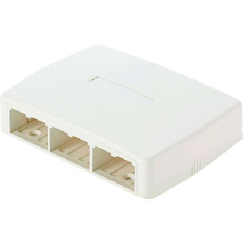 ■PANDUIT ローゼットボックス シャッターなし 6個口 白 JOQ60000〔品番:JOQ60000〕【1479030:0】[店頭受取不可]