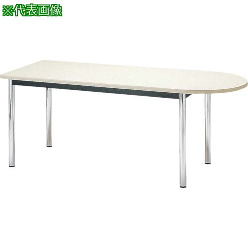 ■TOKIO ミーティングテーブル 半楕円型 1800×750mm ローズ ローズ〔品番:TC1875U〕【1480311:0】[送料..