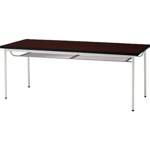 ■TOKIO ミーティングテーブル 棚付 1500×750mm ローズ ローズ〔品番:TDST1575TM〕【1481992:0】[送料別途見積り][法人・事業所限定][外直送][店頭受取不可]