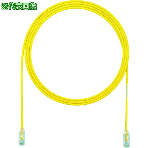 ■PANDUIT カテゴリ6細径パッチコード 0.5m 黄 UTP28SP0.5MYL〔品番:UTP28SP0.5MYL〕【1487350:0】[店頭受取不可]