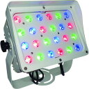 ■tlight LED投光器 RGBカラー 簡易コントローラー付 照射角15°白ボディ〔品番:FLOOD24ZF15WC〕【1489937:0】[送料別途見積り...