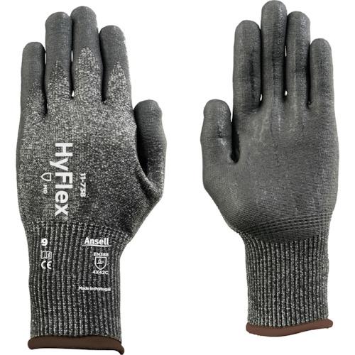 ■【10双まとめ売り】Ansell 耐切創手袋 ハイフレックス 11-738 XSサイズ〔品番:117386〕【1496945:0】[店頭受取不可]