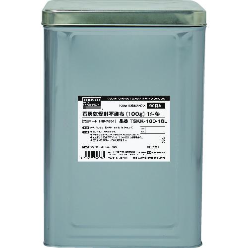 ■TRUSCO 石灰乾燥剤 (耐水、耐油包装) 100g 90個入 1斗缶〔品番:TSKK10018L〕【1497861:0】[法人・事業..