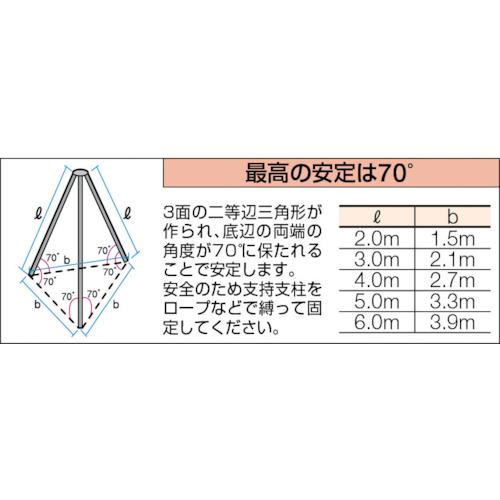 ■TRUSCO 3脚ヘッド1t用〔品番:10TH03〕【1509233:0】[店頭受取不可] 2