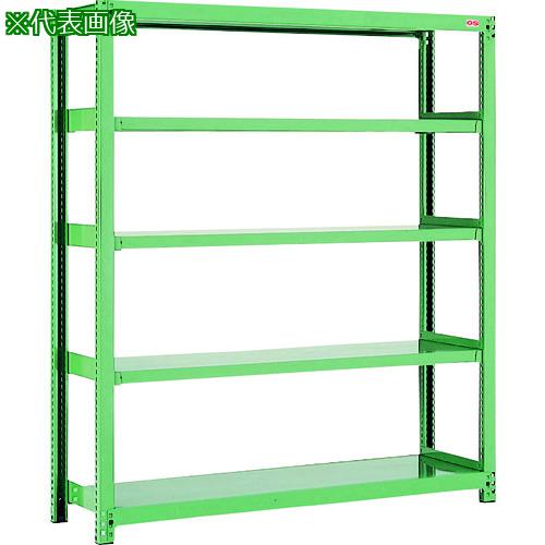 ■OS 中量物品棚 単体 間口1200×奥行900×高さ1800(ベースPP製5mmを除く)mm〔品番:B36455〕【1520386:0】[法人・事業所限定][外直送元][店頭受取不可](3)