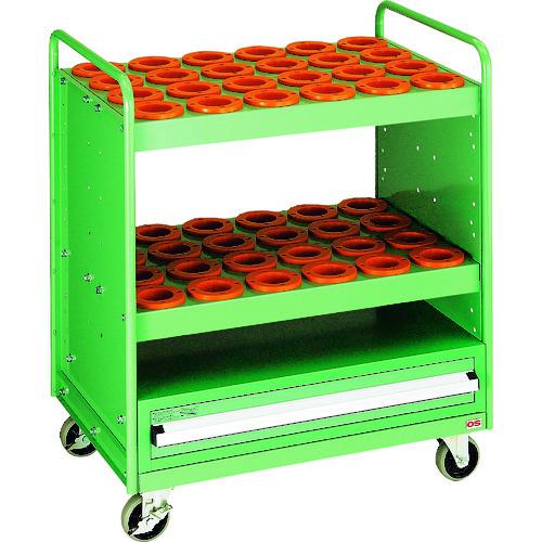 ■OS ツーリングパネルワゴン(引出し付) 間口825×奥行556×高さ999mm ホルダー48個〔品番:PN5048D〕【1523493:0】[法人・事業所限定][外直送元][店頭受取不可]