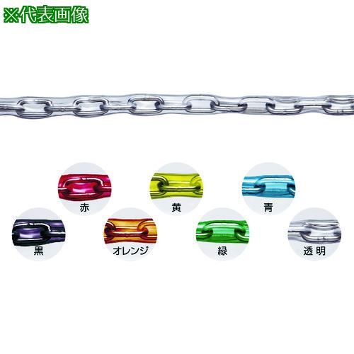 ■水本 【要長さ指定】チューブ保護ステンレスチェーン レッド 3HB-R 3.1~4m〔品番:3HBR4C〕【1544204:0】[送料別途見積り][掲外取寄][店頭受取不可]