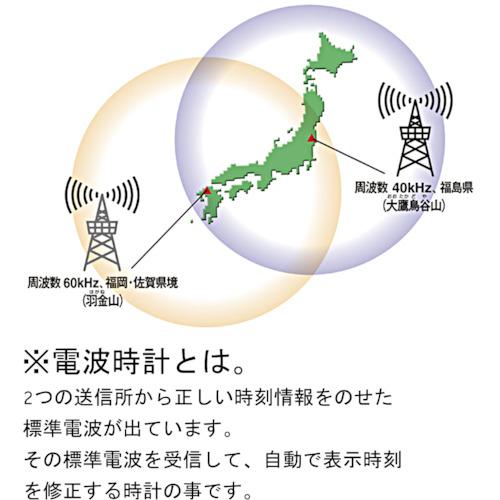 ■RHYTHM リズム 電波 目覚まし時計 温湿度計付き 環境目安表示 白〔品番:8RZ207SR03〕【1578329:0】