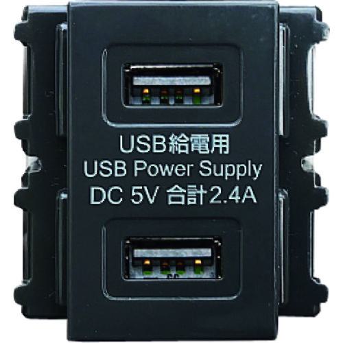 ■スガツネ工業 (210033280)DM2-U2P2-GR埋込充電用USBコンセント《10個入》〔品番:DM2U2P2GR〕【1584980×10:0】[送料別途見積り][掲外取寄][店頭受取不可]