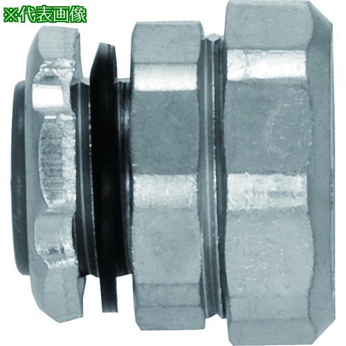 ■SANKEI ケイフレックス用 コネクタ ノックアウト接続用 管用平行おねじ付き〔品番:K2BG28〕【1585734:0】[店頭受取不可]