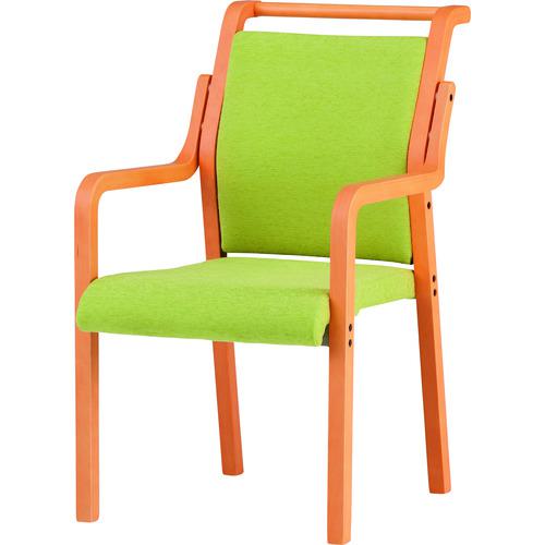 ■TOKIO 木製スタッキングチェア 肘付き FVM-8A Fミントグリーン〔品番:FVM8AFMGE〕【1592284:0】[送料..