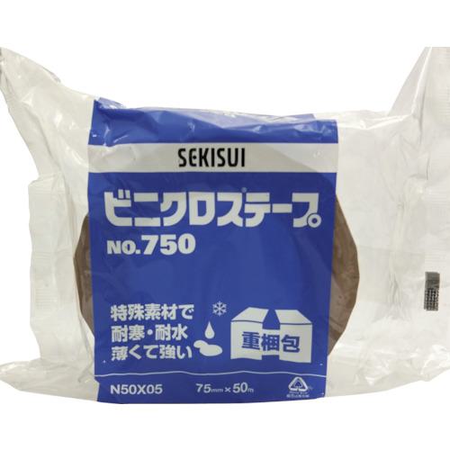 ■積水 ビニクロステープ#750 75X50〔品番:N50X05〕【1592388:0】[店頭受取不可](3)