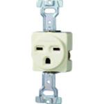 ■Panasonic 接地15A埋込コンセント・W《5個入》〔品番:WF3012WK〕【1597349×5:0】[送料別途見積り][掲外取寄][店頭受取不可]