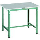 ■TRUSCO 軽荷重作業台(300kg)RAE2型 RoHS2対応天板 900X600XH740 グリーン色〔品番:RAE20960〕【1611295:0】[...