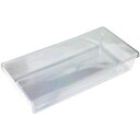 ■TRUSCO 【売切廃番】PET製超耐寒小型容器 97.5X195X35mm 透明 100枚〔品番:PETY975195〕【1612703:0】[店頭受取不可...
