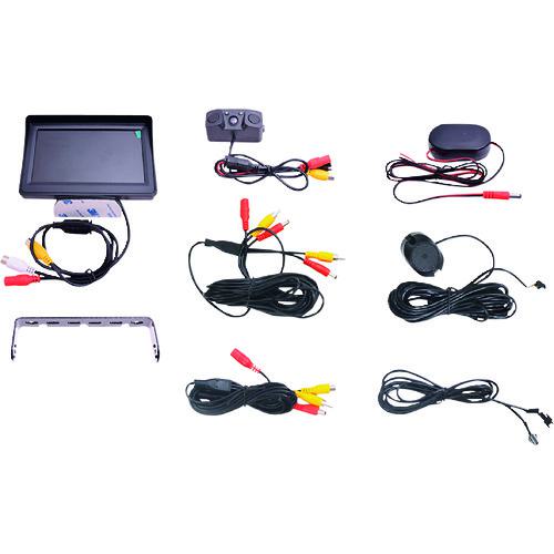 ■サンコー バックセンサー&モニターセット24V対応版〔品番:BACKSN24〕【1621562:0】[送料別途見積り][掲外取寄][店頭受取不可]