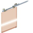 ■DAIKEN スライデックス 傾斜レールタイプ(自閉式) HCS-3015KT型 右引き用〔品番:HCS3015KTR〕【1621913:0】[送料別途見積り...
