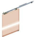 ■DAIKEN スライデックス 傾斜レールタイプ(自閉式) HCS-3015KF型 左引き用〔品番:HCS3015KFL〕【1621917:0】[送料別途見積り...