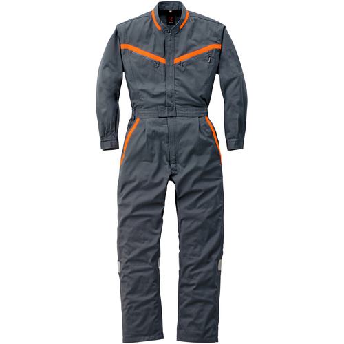 ■AUTO-BI 反射型つなぎ服209-012チャコールグレー-4L〔品番:2090124L〕【1622201:0】[送料別途見積り][掲外取寄][店頭受取不可]