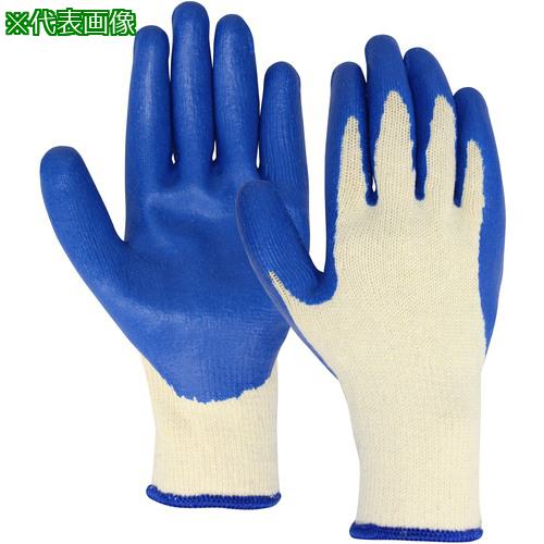 ■おたふく 340 ゴム引き手袋 5P ブルー〔品番:340〕【1623035:0】[送料別途見積り][掲外取寄][店頭受取..