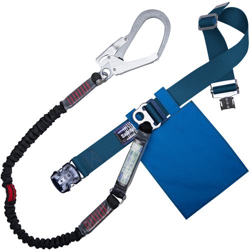 ■TSUYORON 胴ベルト型墜落制止用器具(伸縮タイプ)ノビロン(BK) 紺 Lサイズ ベルト幅50MM×長さ1400MM ワンタッチバックル仕様〔品番:TBNVOT593BL2BKLBP〕【1633474:0】[送料別途見積り][掲外取寄][店頭受取不可]