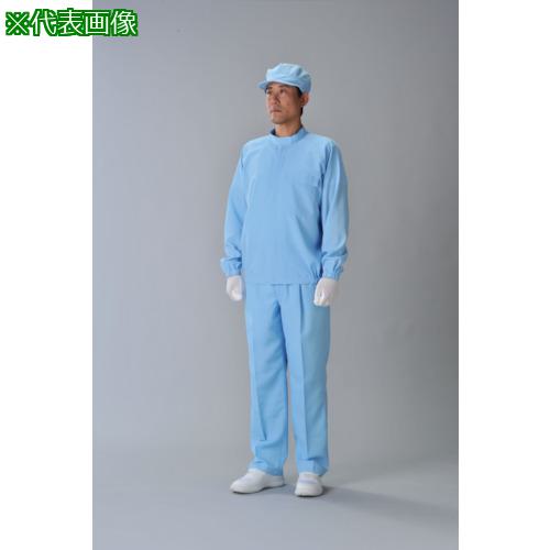 ■ADCLEAN クリーンウェア ブルー 3L〔品番:CK240423L〕【1661122:0】[送料別途見積り][法人・事業所限..