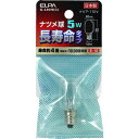 ■ELPA ナツメ球 E12 消費電力5W 長寿命 クリア〔品番:GL10HC〕【1661798:0】[店頭受取不可]