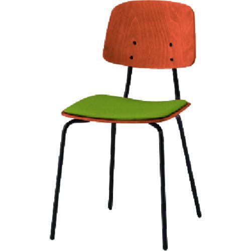 ■ITOKI ノットワーク背座セパレートチェア座パッド付 背座ラスティックビーチM・脚サテンブラック・布地リーフグリーン〔品番:KLL121CTTQ3〕【1669603:0】[送料別途見積り][法人・事業所限定][外直送][店頭受取不可]